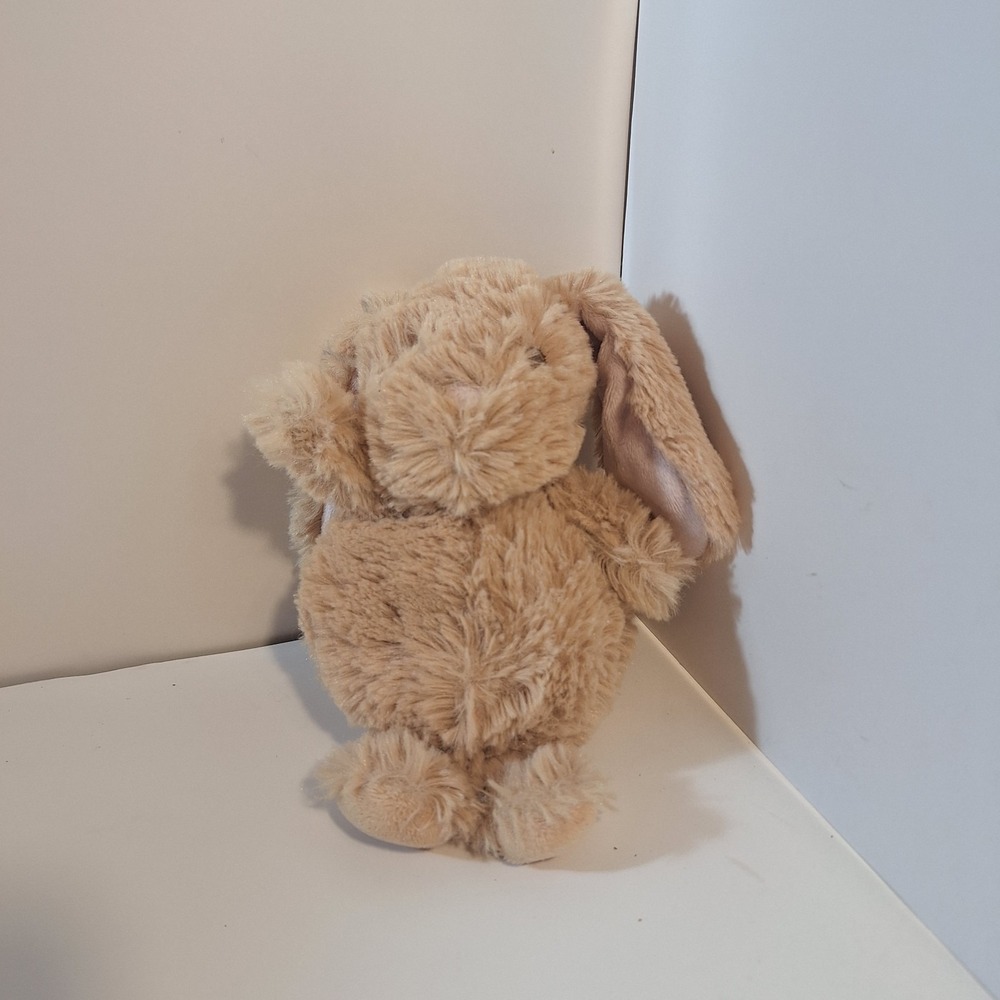 Baby Gund Chub Bunny Tan Pink Rabbit 7" Plush Embroidered Eyes 4043894 Stuffed A